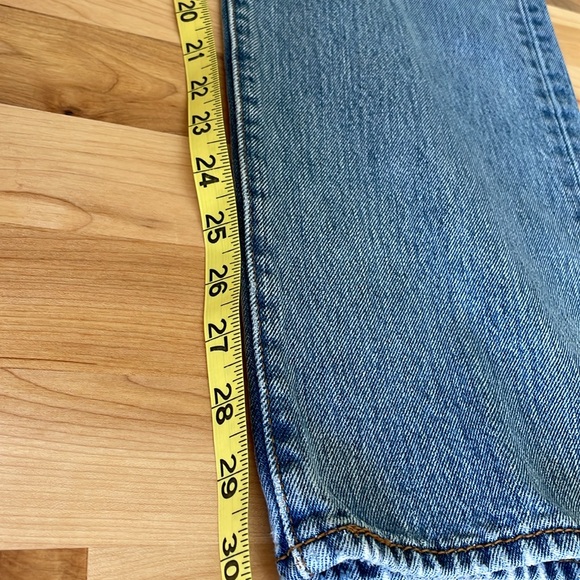 Levis 501 xx Jeans Mens 34x32 Button Fly Straight Leg Light Wash Classic Denim - Picture 10 of 11